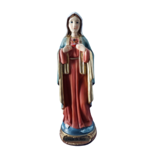 Imaculado Coração de Maria - em resina (13 e 20cm)