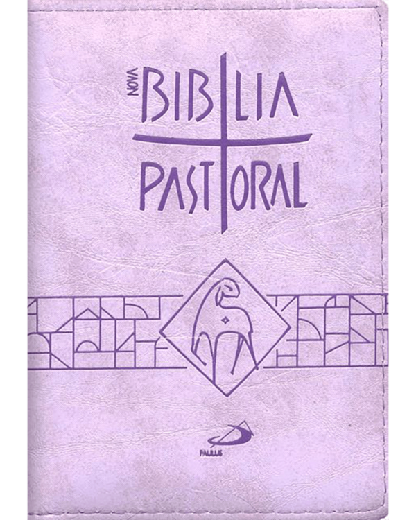 Nova Bíblia Pastoral - Média - Zíper Lilas