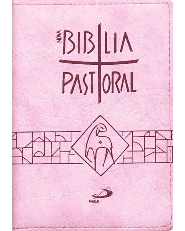 Nova Bíblia Pastoral - Média - Zíper Rosa (1)