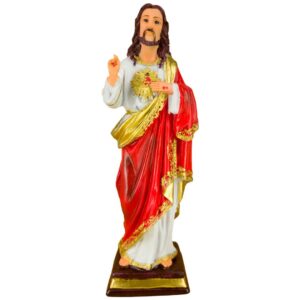 Imagem de resina sagrado coração de jesus 20cm